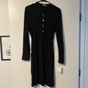 Black Calvin Klein Dress With Rope Tie